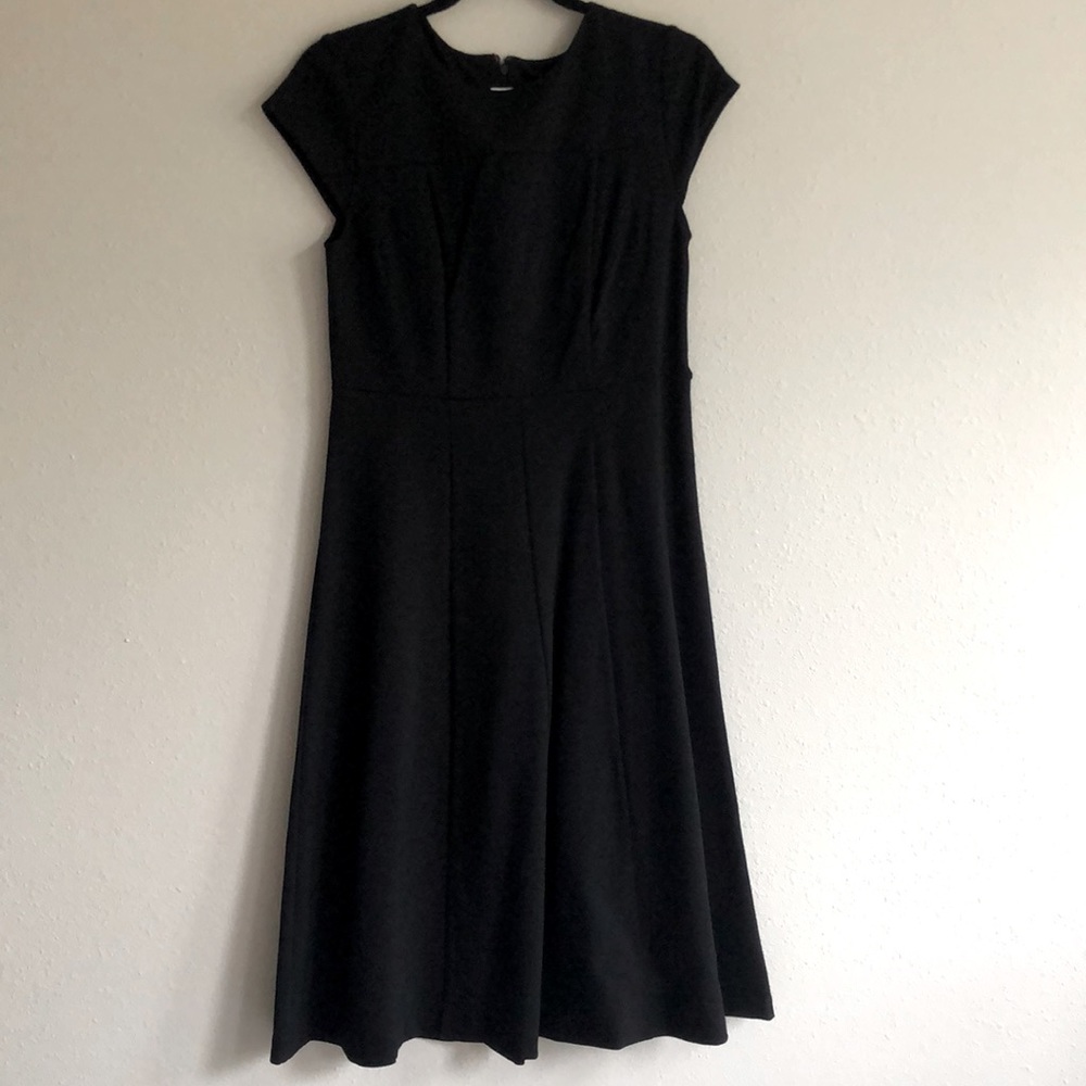 NWT Ann Taylor Black Midi Dress